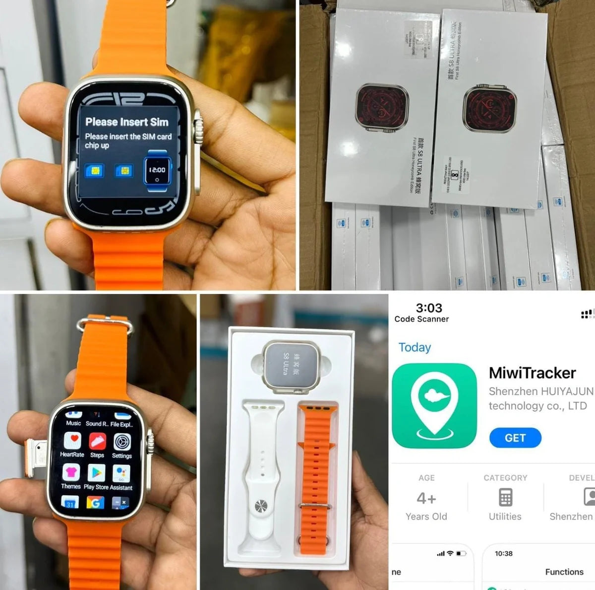 Ultra One 4G Android Smartwatch (64GB, GPS, WiFi Call, Camera)